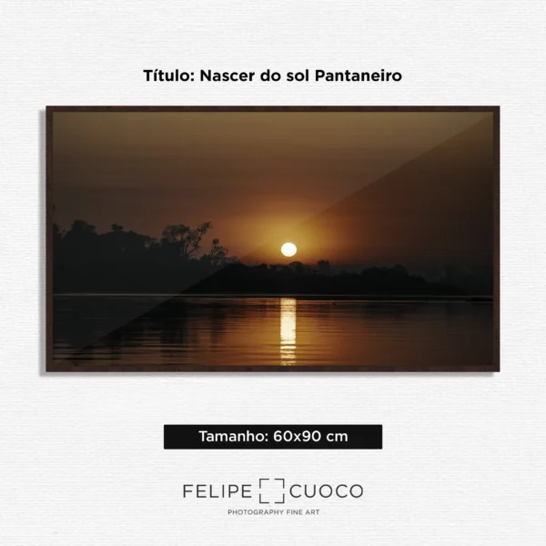 Quadro Fine Art –  Nascer do sol Pantaneiro - Image 6